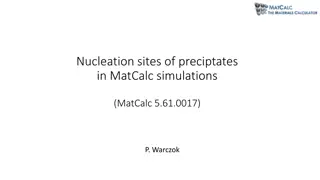 Nucleation Sites in MatCalc Simulations