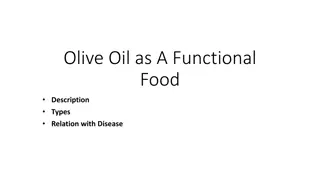 Understanding Olive Oil as a Functional Food and its Impact on Health