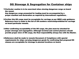 Proper Stowage and Segregation of Dangerous Cargo on Container Ships