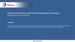 Safety Requirements for Maritime and Inland Waterway Terminals