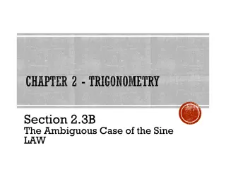 The Ambiguous Case in Trigonometry