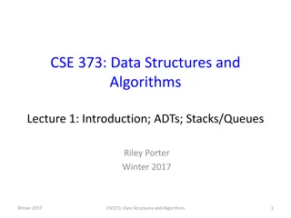 Introduction to CSE 373: Data Structures and Algorithms