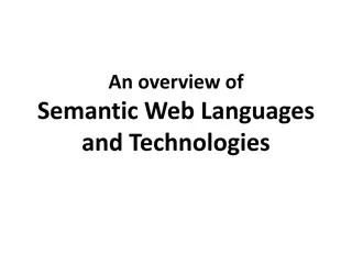 Semantic Web Technologies and Knowledge Representation Overview