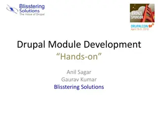 Hands-On Drupal Module Development Guide