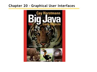 Graphical User Interfaces in Java