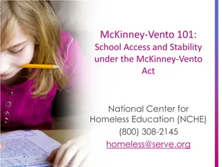 Understanding the McKinney-Vento Act: School Access and Stability