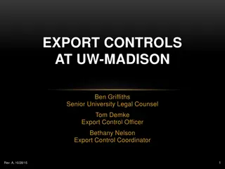 Export Controls at UW-Madison