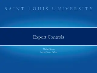 Export Controls and Regulations in the United States