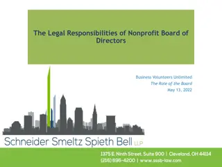 Legal Responsibilities of Nonprofit Board of Directors