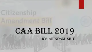 Overview of Citizenship Amendment Act, 2019