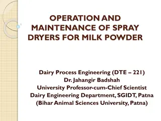 Operation and Maintenance Tips for Spray Dryers in Dairy Processing