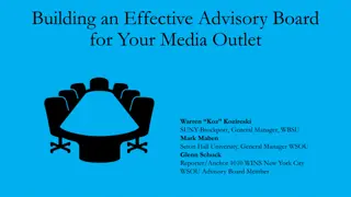 Building an Effective Advisory Board for Your Media Outlet