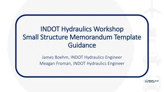 INDOT Small Structures Memorandum Template Overview