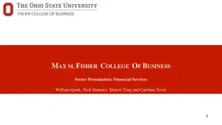 Financial Services Sector Overview: Max M. Fisher College of Business Presentation