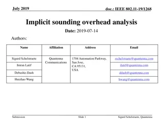 Implicit Sounding Analysis in IEEE 802.11: Overhead Reduction