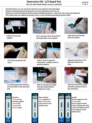 HIV Rapid Test Procedures and Instructions