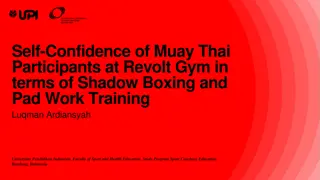 Impact of Shadow Boxing and Pad Work Training on Self-Confidence of Muay Thai Participants