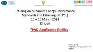 Energy Performance Standards Training in Kiribati