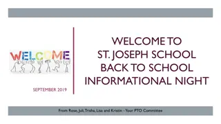 Back to School Informational Night at St. Joseph School - September 2019