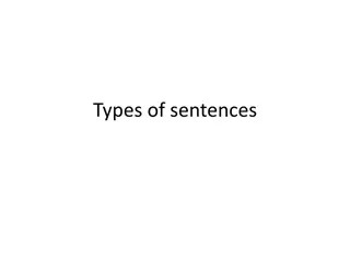 The Four Types of Sentences