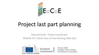 Project Coordination and Deliverables Overview for EoCoE Project