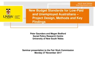 Enhancing Budget Standards for Low-Paid and Unemployed Australians