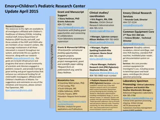 Emory Children's Pediatric Research Center Update