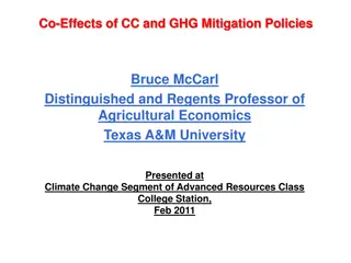 Understanding Co-Effects of Climate Change and GHG Mitigation Policies