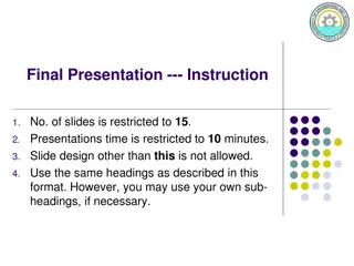 Structured Final Seminar Presentation Guidelines