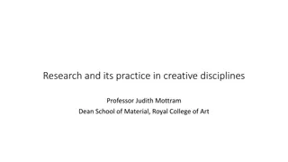 Enhancing Research and Learning in Creative Disciplines