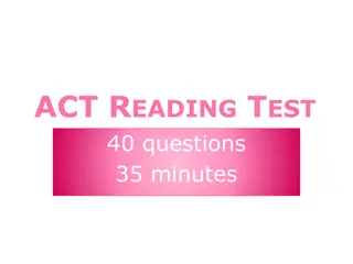 The ACT Reading Test Content