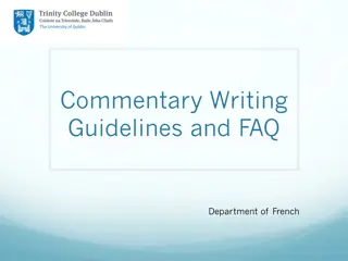 Mastering Commentary Writing: Essential Guidelines and Tips