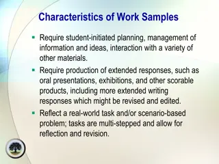 Developing Effective Reading Work Samples