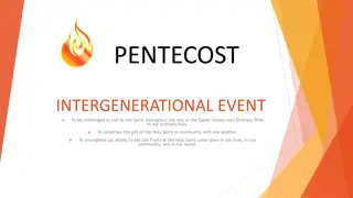 Pentecost Intergenerational Event: Embracing the Spirit in Ordinary Lives