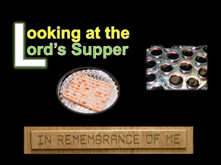 Significance of the Lord's Supper Through Scripture