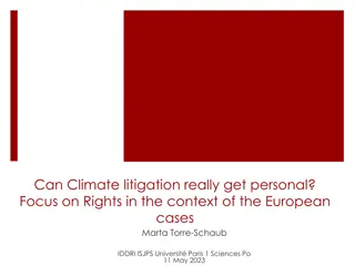 Personal Rights in European Climate Litigation