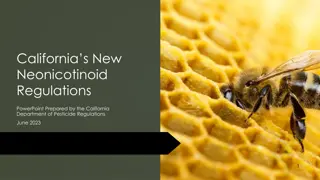 New Regulations on Neonicotinoids in California: An Overview