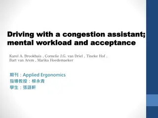 Effects of Driving with a Congestion Assistant on Mental Workload and Acceptance