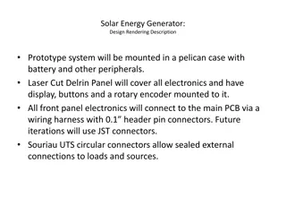 Solar Energy Generator Design Rendering and Prototype Details