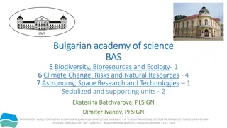 Bulgarian Academy of Science - Research Institutes and Initiatives