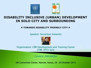 Progress of Disability Inclusive Development in Solo City and Surrounding Areas