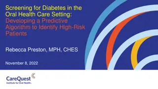 Integrating Oral Health Screening for Diabetes Risk in Primary Care