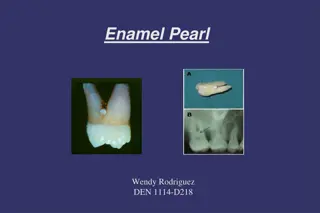 Enamel Pearl Anomaly in Dentistry