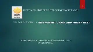 Understanding Instrument Grasps in Conservative Dentistry and Endodontics