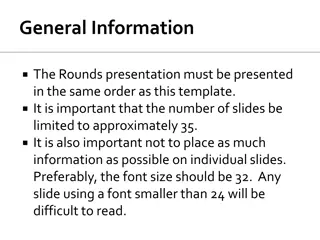 Guidelines for Structuring Effective Presentations