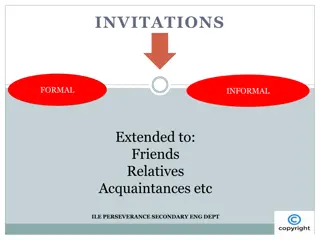 Formal and Informal Invitation Guidelines and Samples