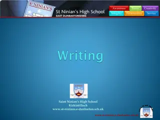 Enhancing Writing Skills at St. Ninian's High School