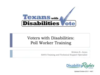 Understanding Voter Accessibility for People with Disabilities