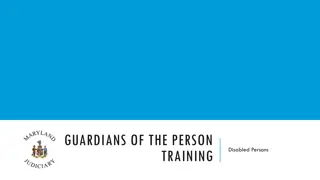 Guardianship for Disabled Persons Training