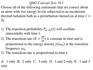 Quantum Mechanics Concept Tests 14